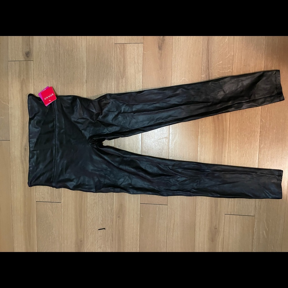 spanx faux leather leggings